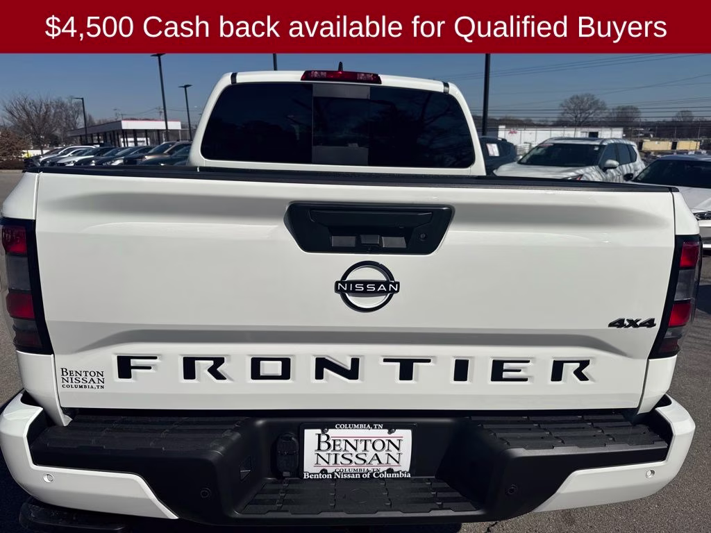 2026 Glacier White Nissan Frontier SV 4X4 Truck