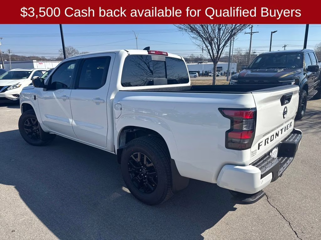 2026 Glacier White Nissan Frontier SV 4X4 Truck
