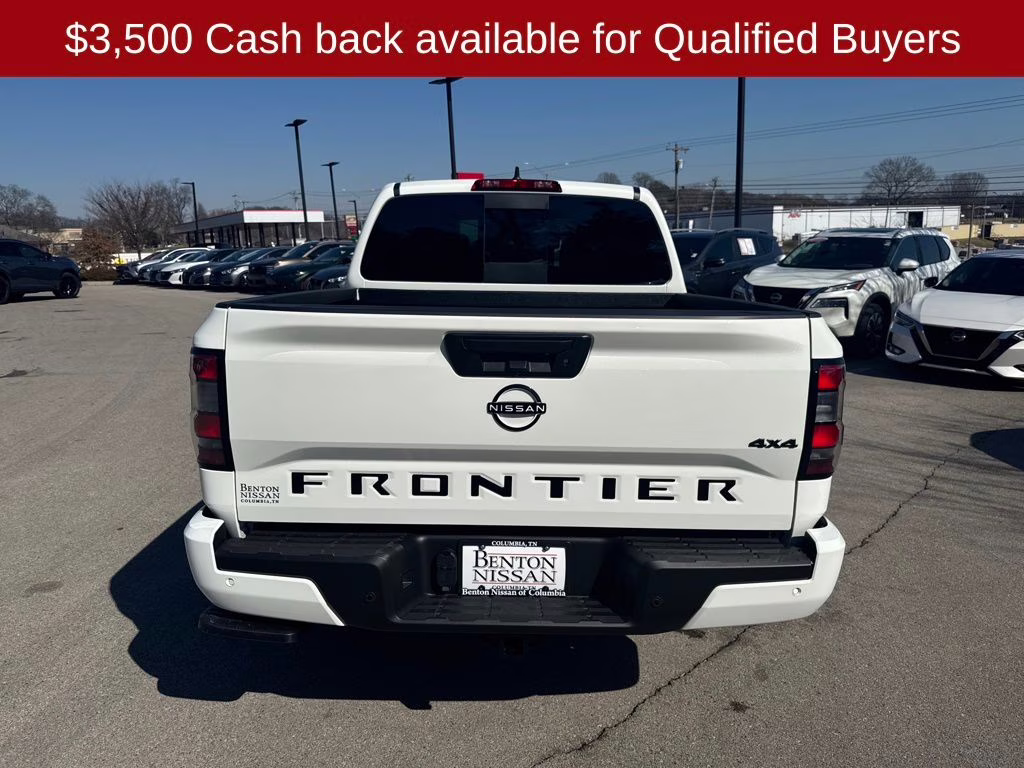 2026 Glacier White Nissan Frontier SV 4X4 Truck