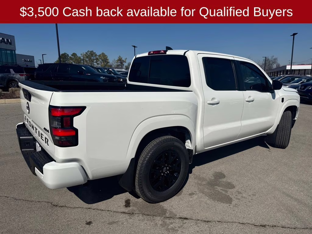 2026 Glacier White Nissan Frontier SV 4X4 Truck