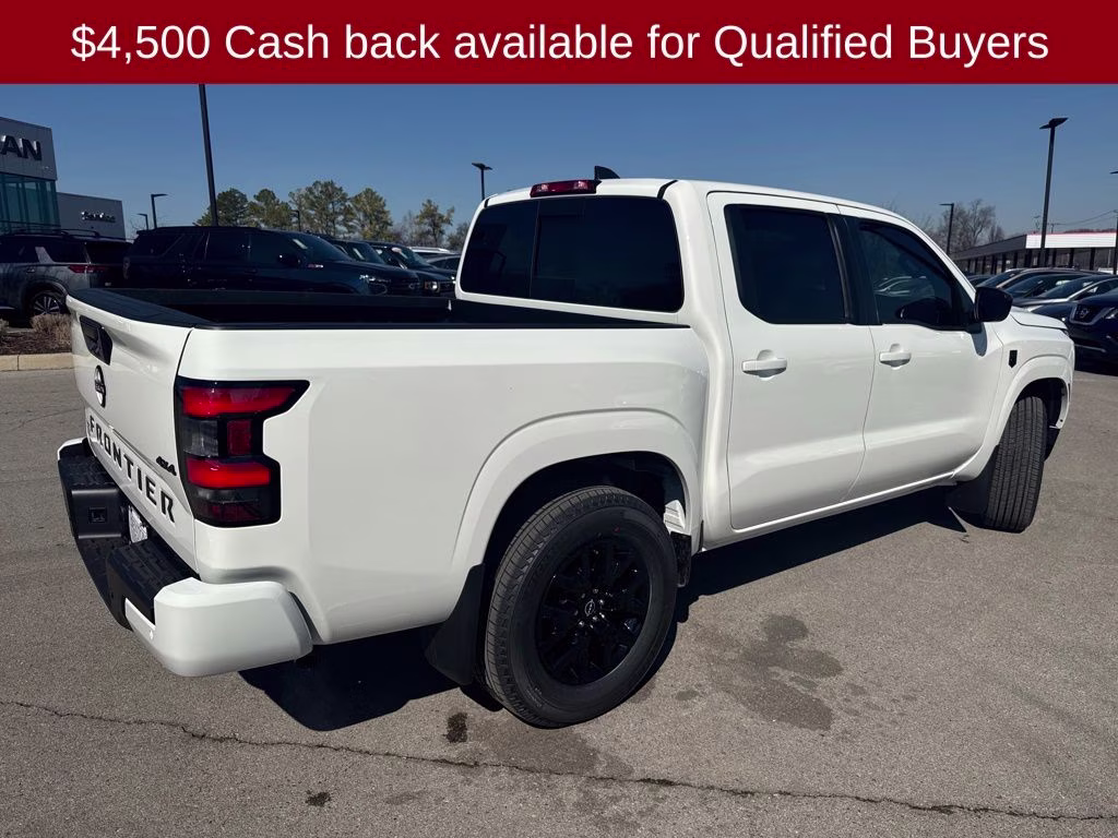 2026 Glacier White Nissan Frontier SV 4X4 Truck