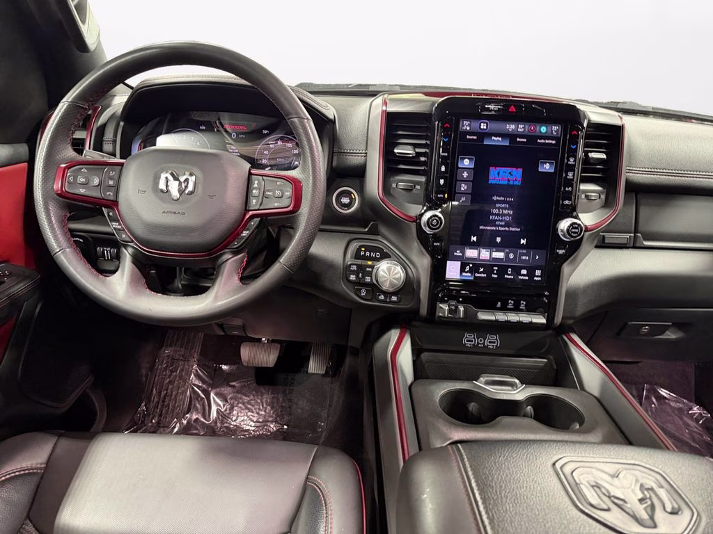 2025 Flame Red Clearcoat Ram 1500 Rebel 3.0 Hurricane Twin Turbo 4X4 Truck