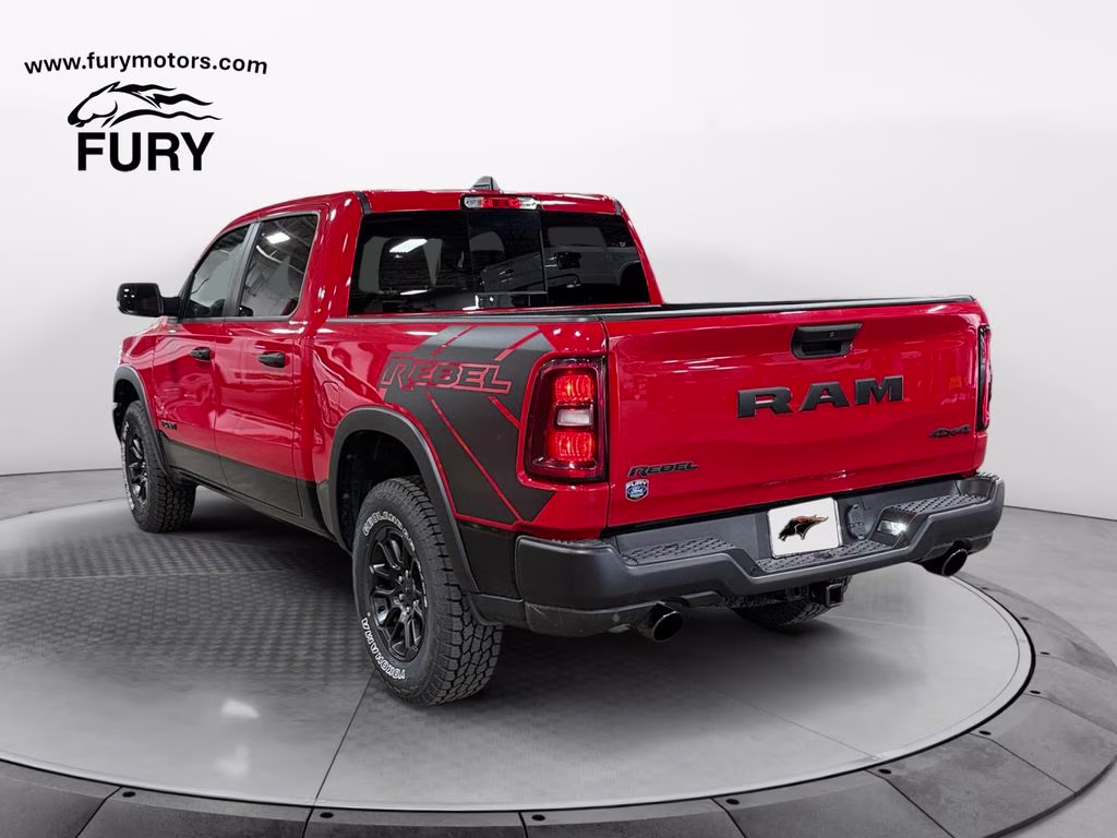 2025 Flame Red Clearcoat Ram 1500 Rebel 3.0 Hurricane Twin Turbo 4X4 Truck