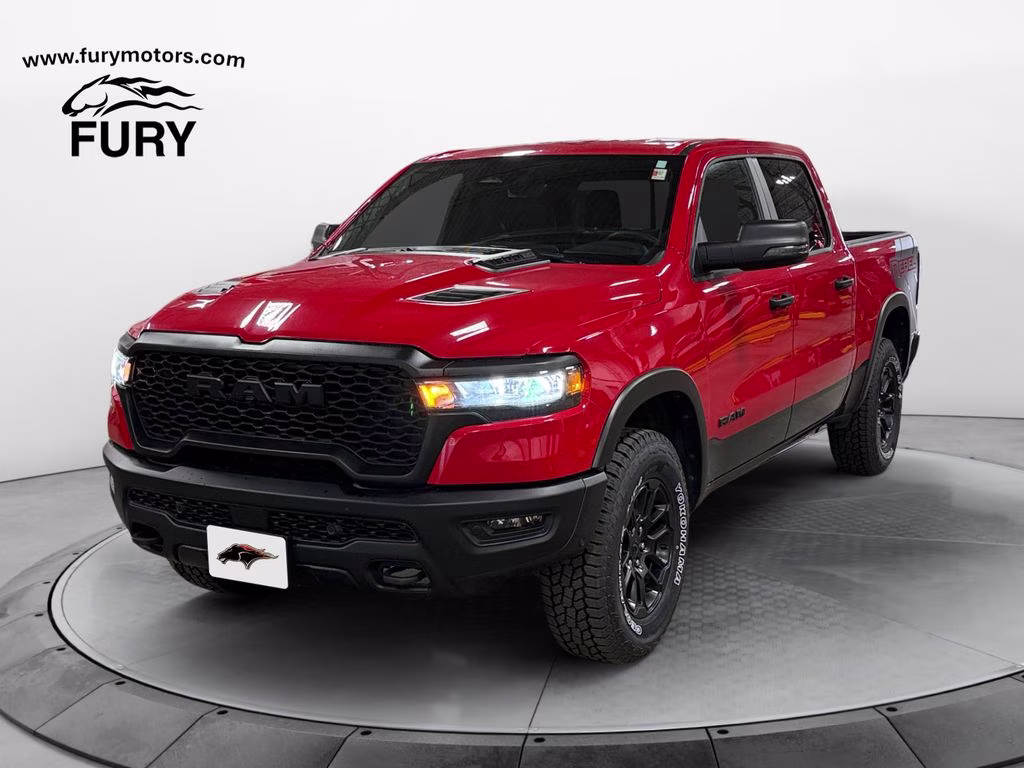 2025 Flame Red Clearcoat Ram 1500 Rebel 3.0 Hurricane Twin Turbo 4X4 Truck