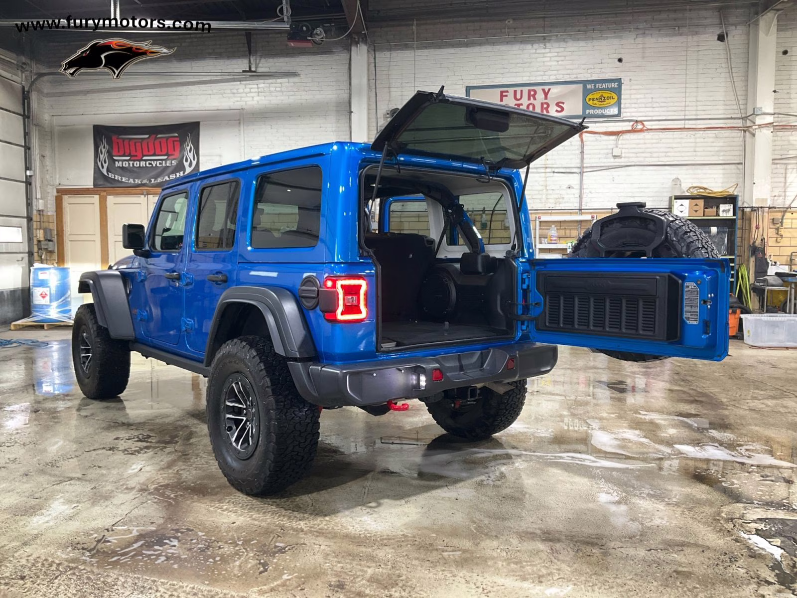 2024 Hydro Blue Pearl Coat Jeep Wrangler Rubicon 4X4 SUV