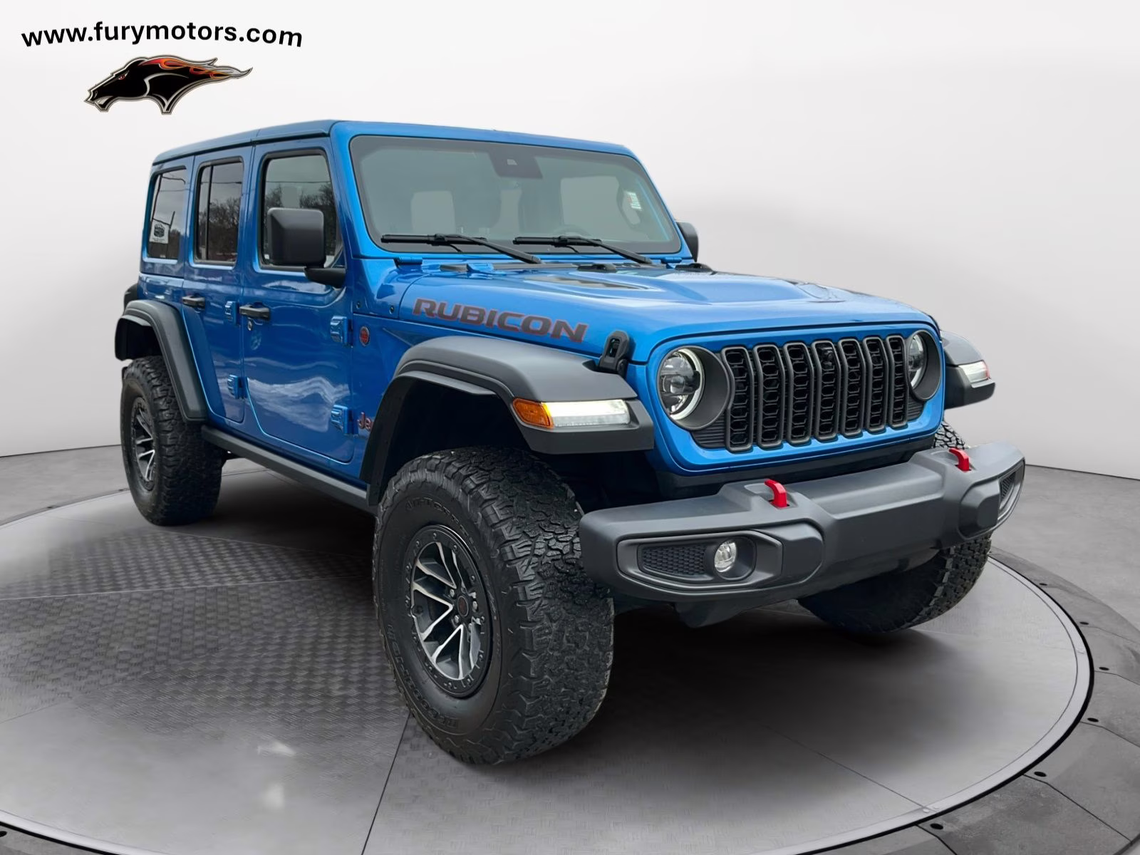 2024 Hydro Blue Pearl Coat Jeep Wrangler Rubicon 4X4 SUV