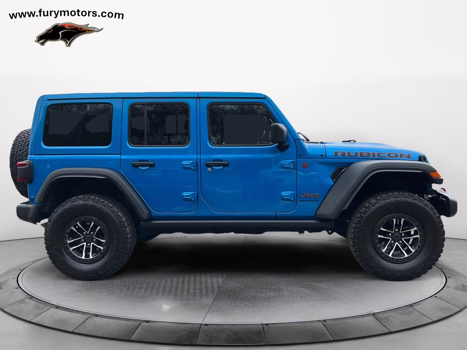 2024 Hydro Blue Pearl Coat Jeep Wrangler Rubicon 4X4 SUV