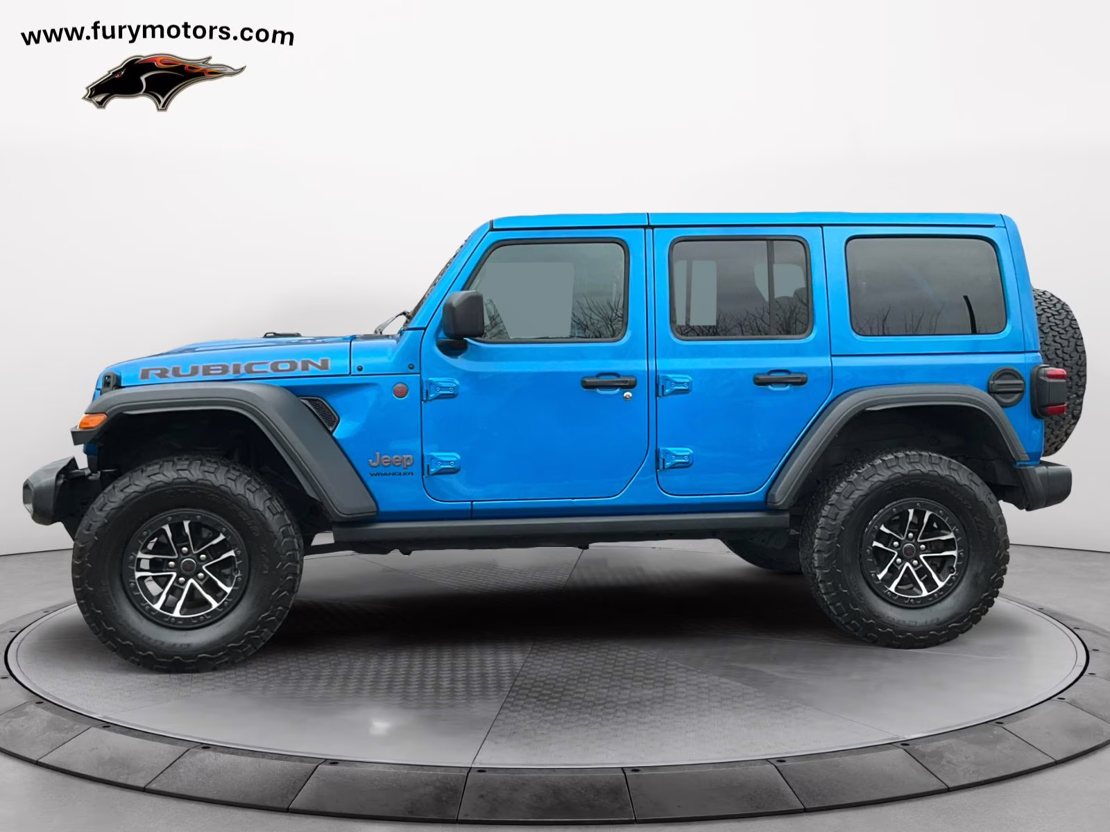2024 Hydro Blue Pearl Coat Jeep Wrangler Rubicon 4X4 SUV