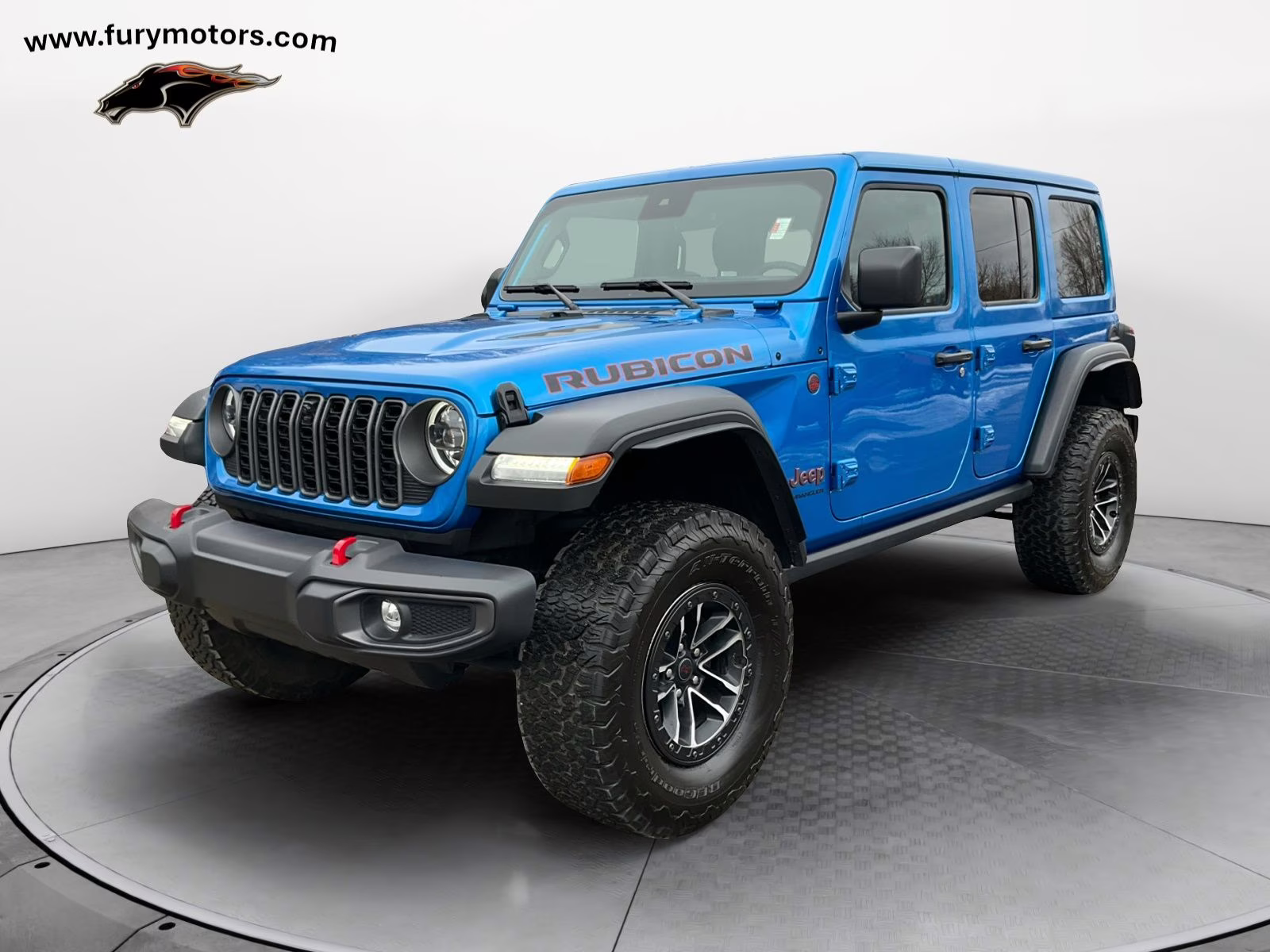 2024 Hydro Blue Pearl Coat Jeep Wrangler Rubicon 4X4 SUV