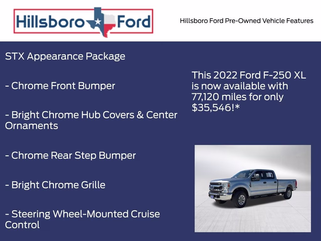 2022 Iconic Silver Metallic Ford Super Duty F-250 SRW XL 4X4 Truck