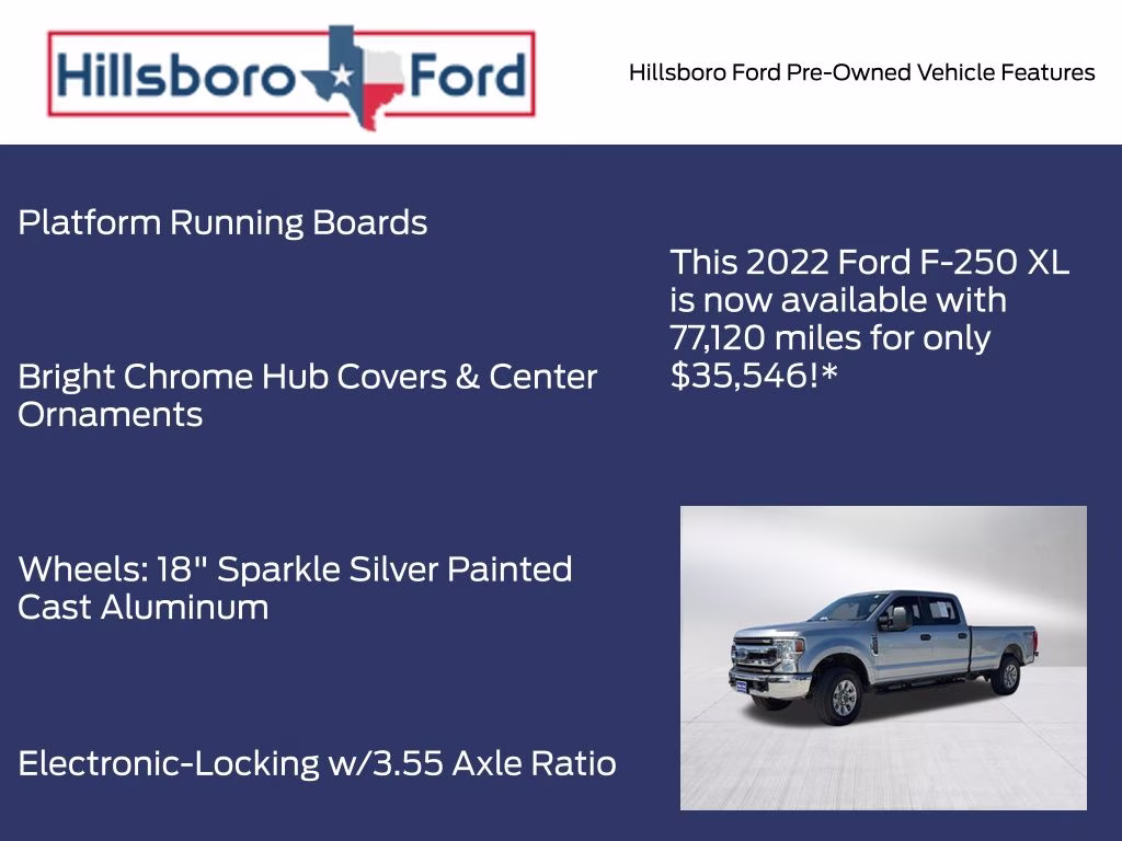 2022 Iconic Silver Metallic Ford Super Duty F-250 SRW XL 4X4 Truck