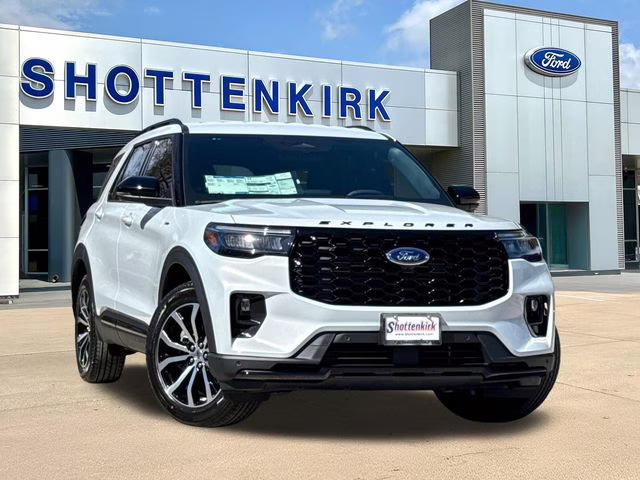 2026 White Ford Explorer ST-Line RWD SUV