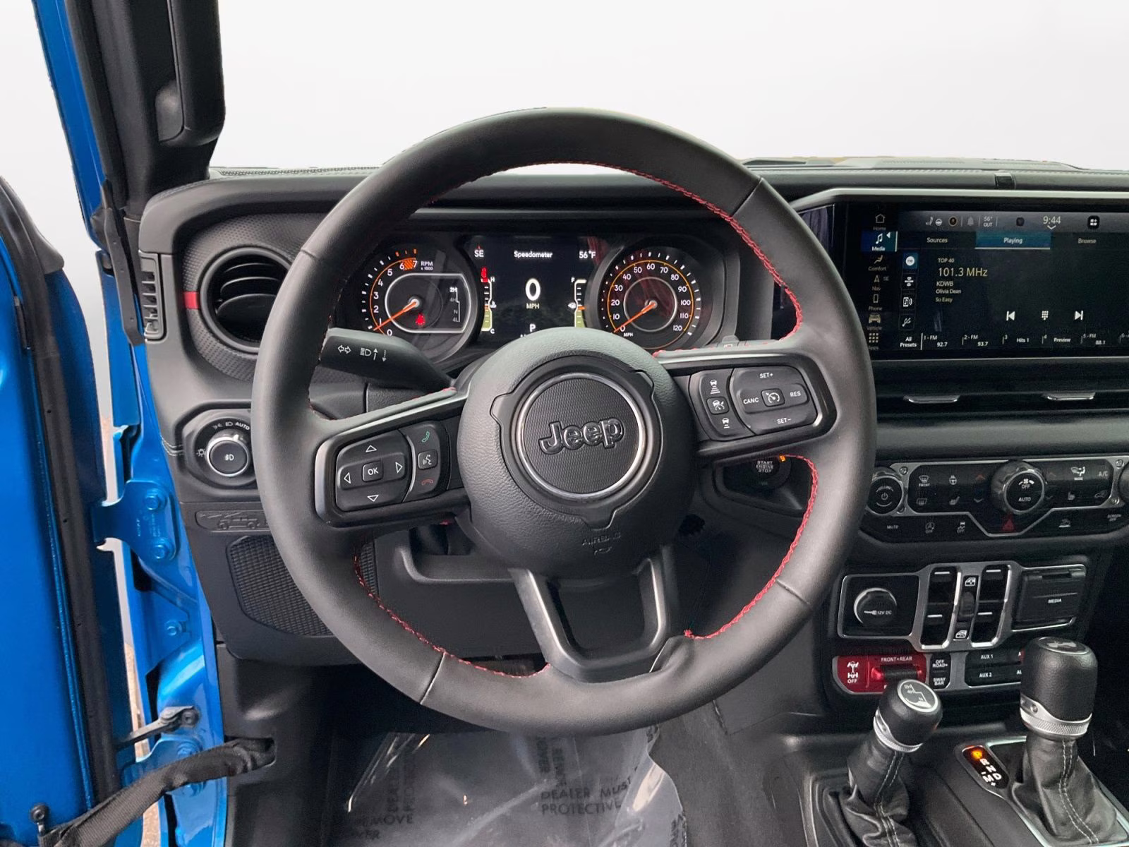 2024 Hydro Blue Pearl Coat Jeep Wrangler Rubicon 4X4 SUV