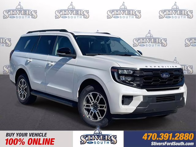 2026 White Metallic Ford Expedition Active RWD SUV