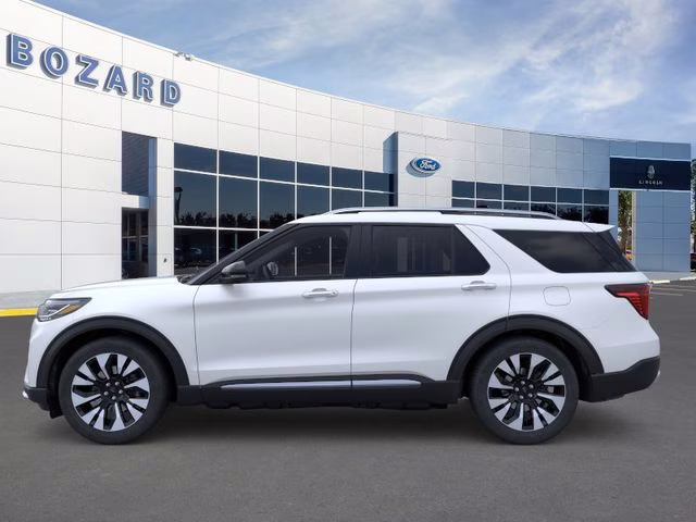 2026 Star White Metallic Tri-Coat Ford Explorer Platinum 4X4 SUV