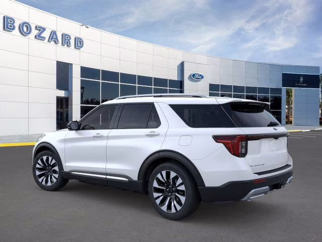 2026 Star White Metallic Tri-Coat Ford Explorer Platinum 4X4 SUV