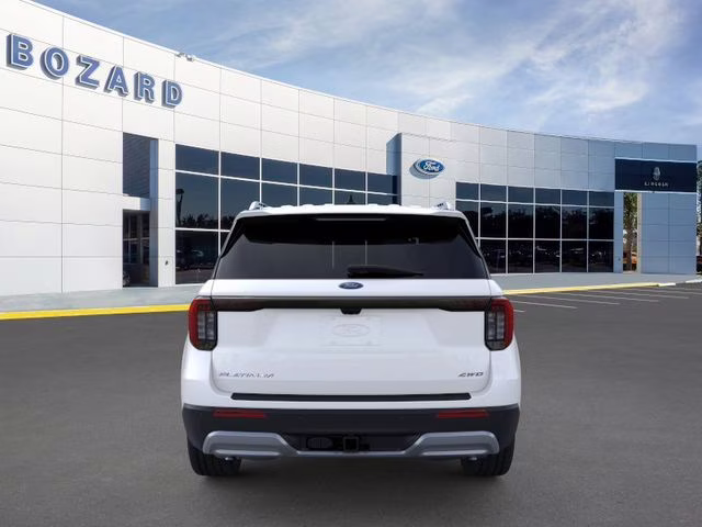 2026 Star White Metallic Tri-Coat Ford Explorer Platinum 4X4 SUV