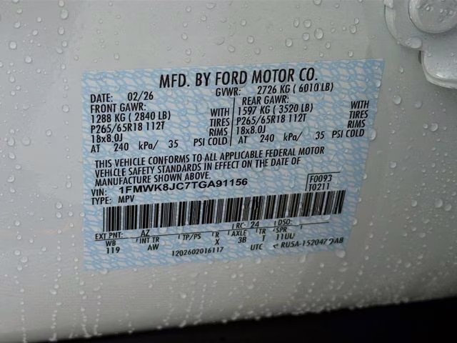 2026 Carbonized Gray Metallic Ford Explorer Tremor 4X4 SUV