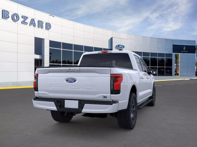 2025 Space White Metallic Ford F-150 Lightning Flash AWD Truck