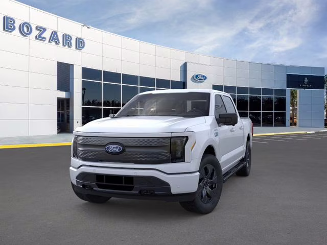 2025 Space White Metallic Ford F-150 Lightning Flash AWD Truck
