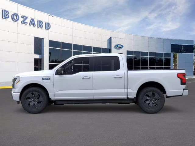 2025 Space White Metallic Ford F-150 Lightning Flash AWD Truck