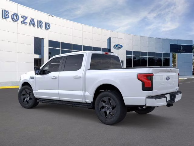 2025 Space White Metallic Ford F-150 Lightning Flash AWD Truck