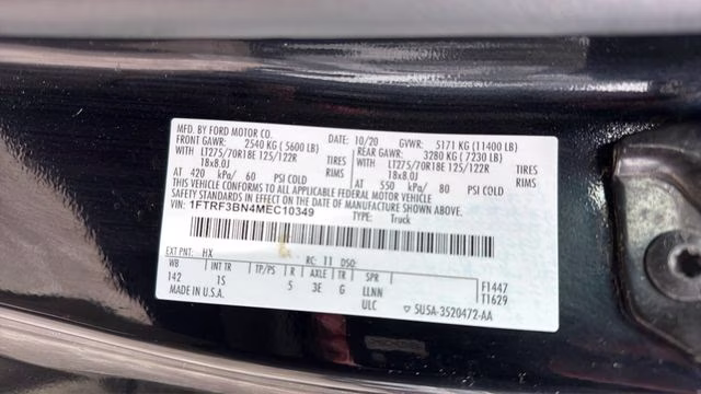2021 Blue Metallic Ford Super Duty F-350 SRW XL 4X4 Truck