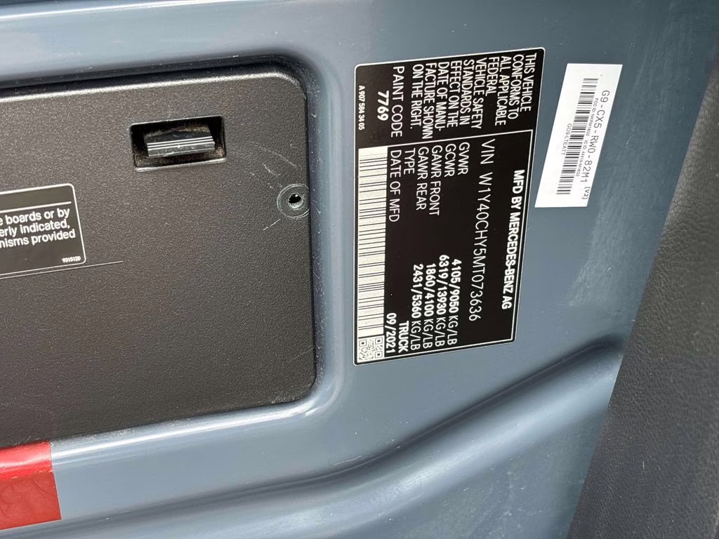 2021 Blue Mercedes-Benz Sprinter 2500 Cargo 170 WB RWD Van