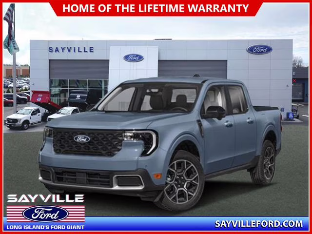2026 Azure Gray Metallic Tri-Coat Ford Maverick LARIAT AWD SuperCrew AWD Truck