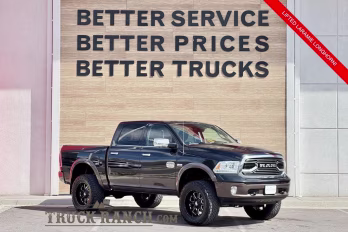 2018 Brilliant Black Crystal Pearlcoat Ram 1500 Laramie Longhorn 4X4 Truck