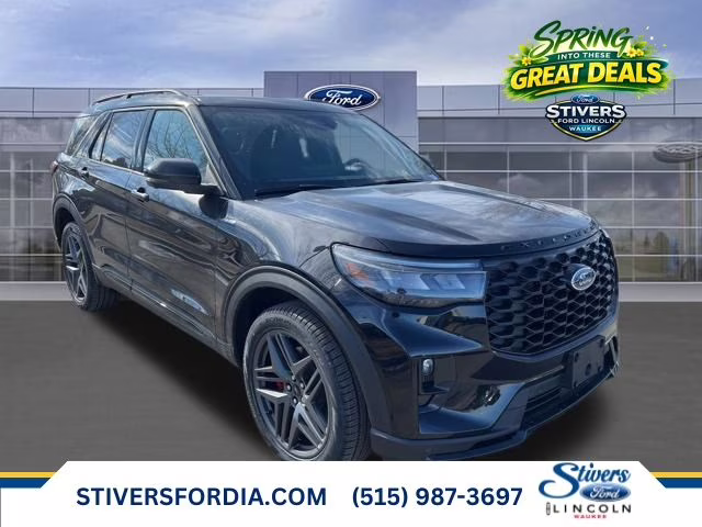 2026 Agate Black Metallic Ford Explorer ST-Line 4X4 SUV