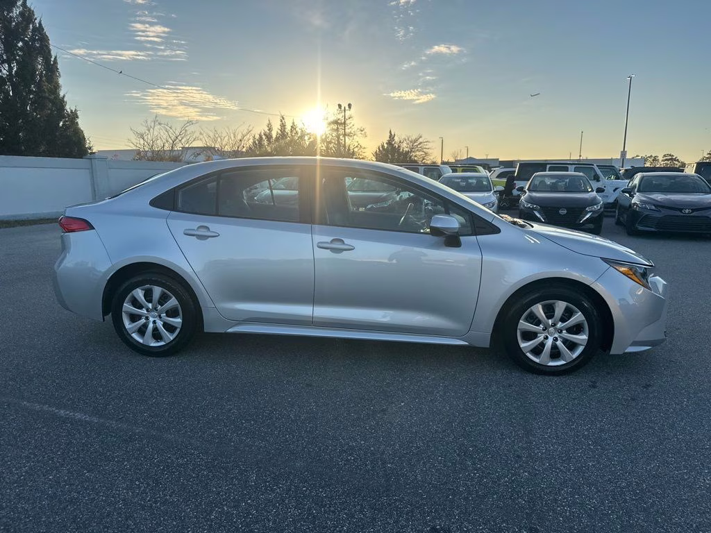 2025 Silver Toyota Corolla LE FWD Sedan
