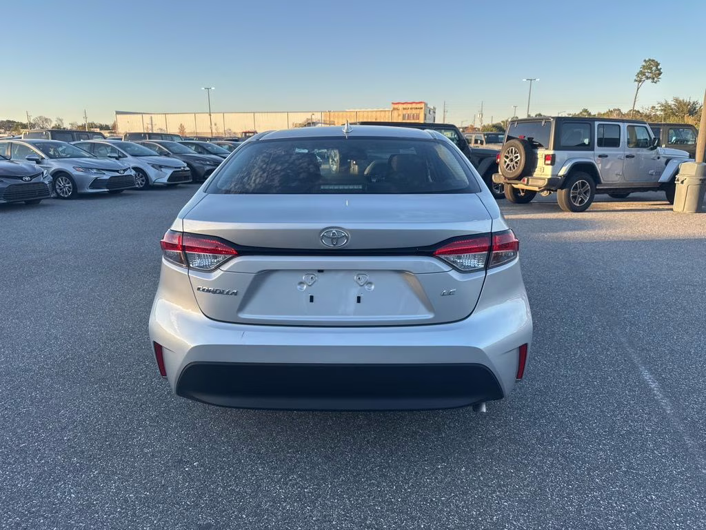 2025 Silver Toyota Corolla LE FWD Sedan