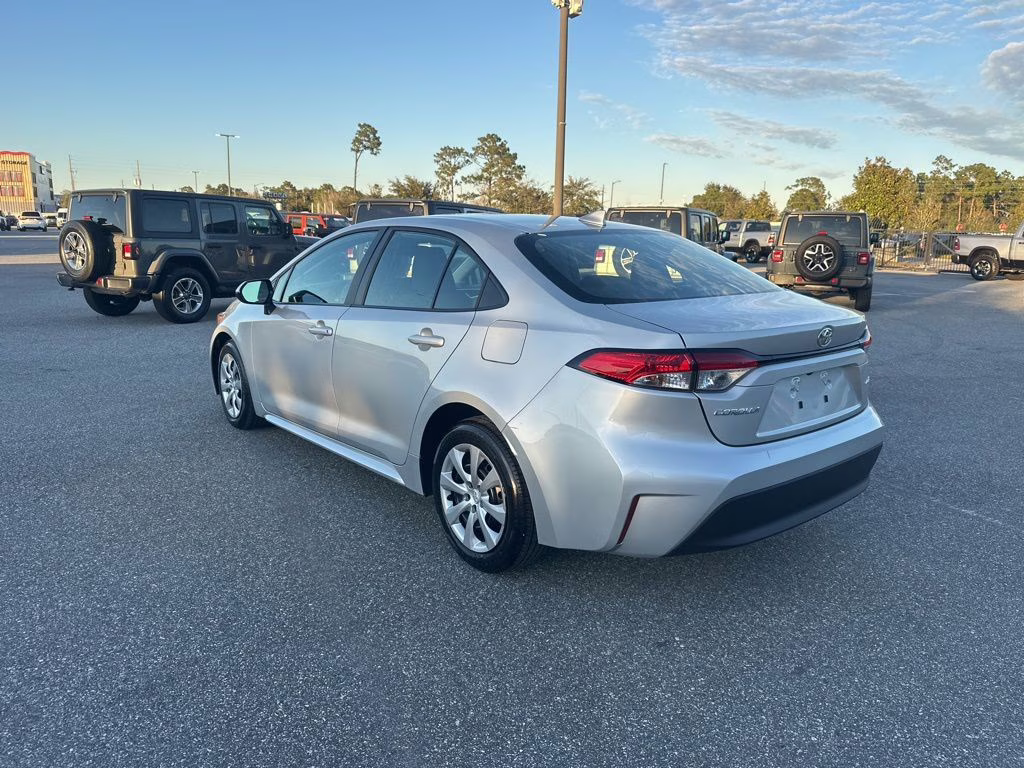 2025 Silver Toyota Corolla LE FWD Sedan