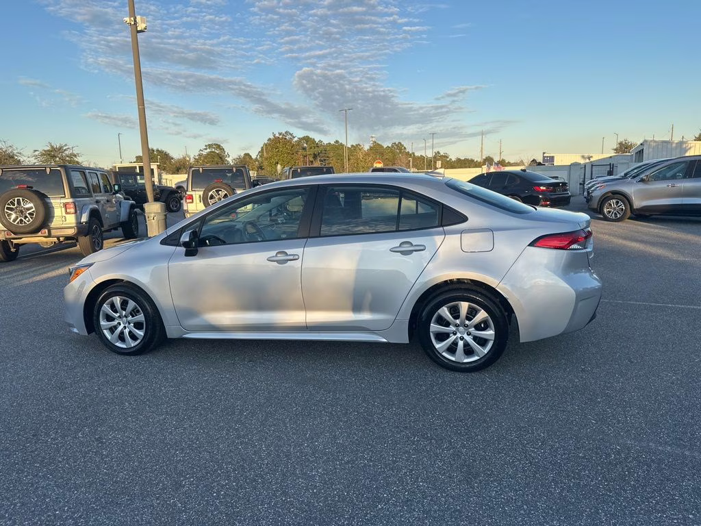 2025 Silver Toyota Corolla LE FWD Sedan