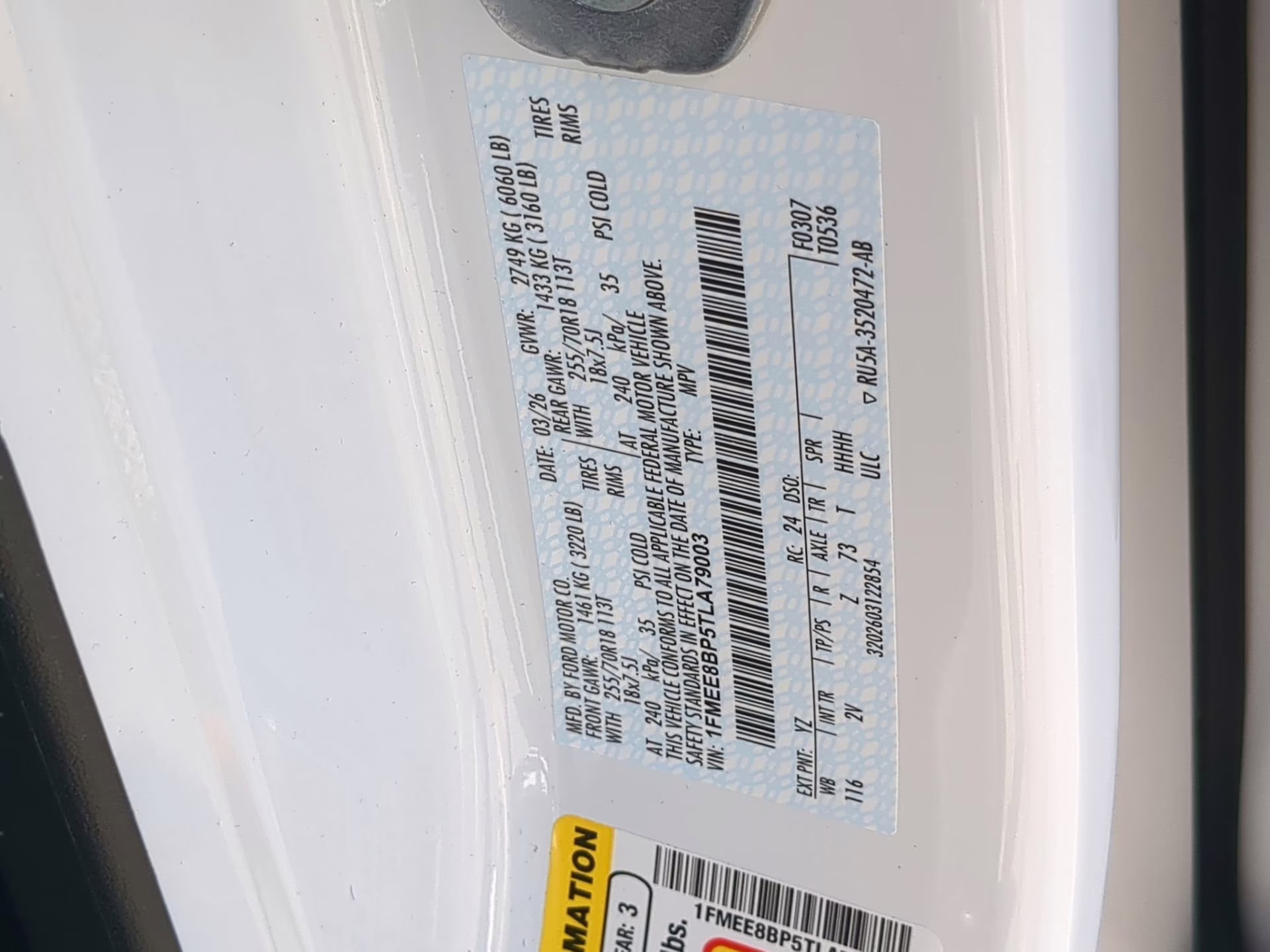 2026 Oxford White Ford Bronco Outer Banks 4X4 Convertible