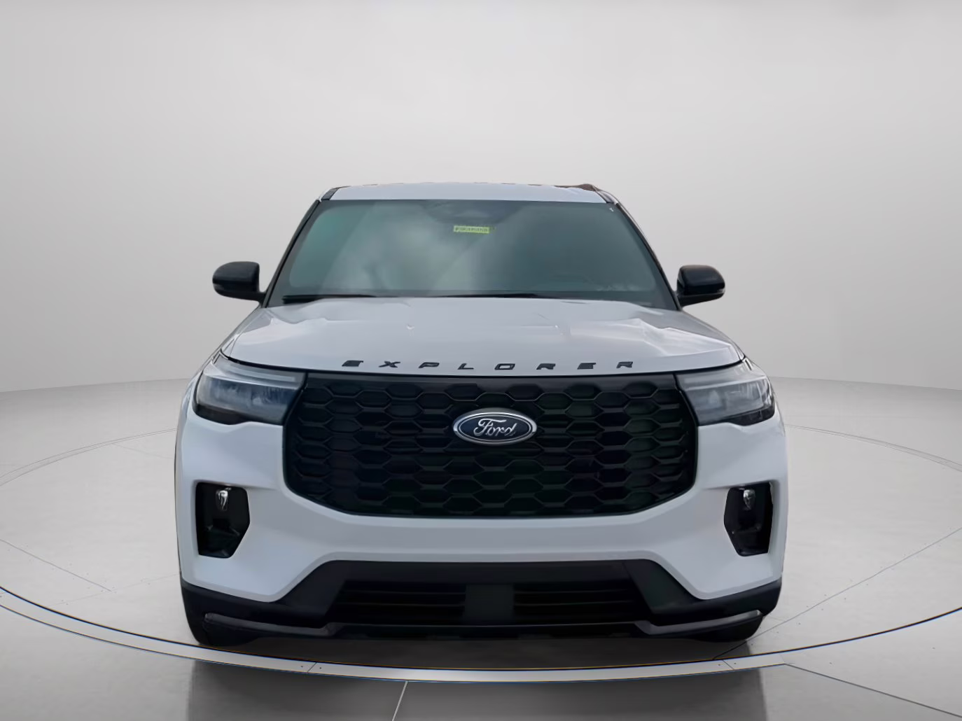 2026 Star White Metallic Tri-Coat Ford Explorer ST-Line RWD SUV