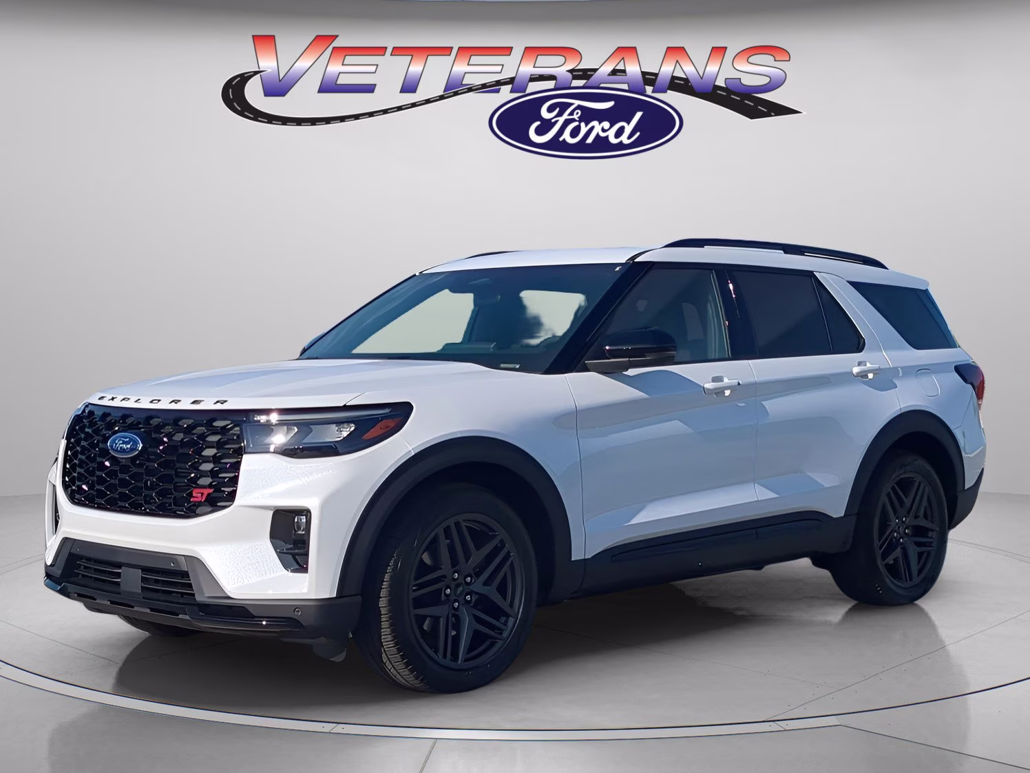 2026 Star White Metallic Tri-Coat Ford Explorer ST RWD SUV
