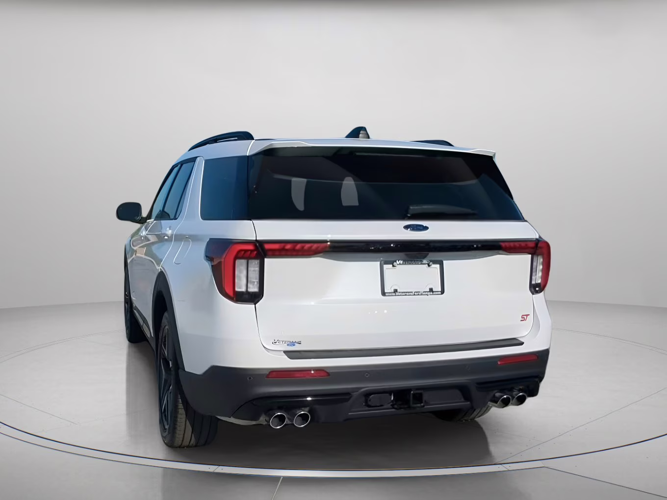 2026 Star White Metallic Tri-Coat Ford Explorer ST RWD SUV