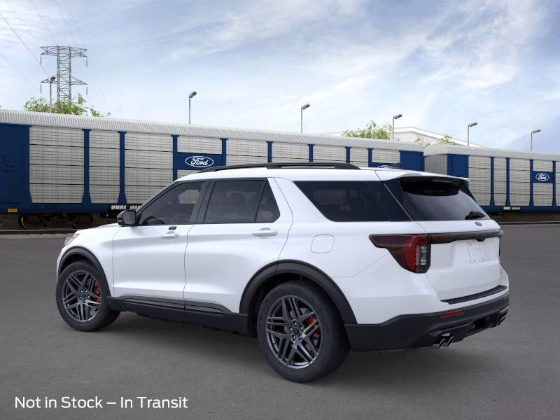 2026 Star White Metallic Tri-Coat Ford Explorer ST RWD SUV