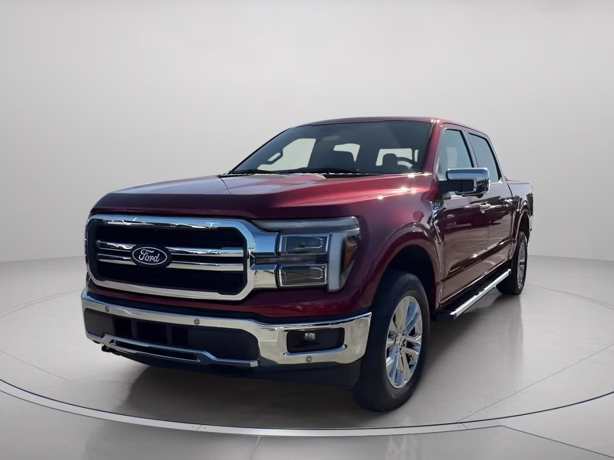 2026 Ruby Red Metallic Tinted Clearcoat Ford F-150 LARIAT Crew Cab Pickup 4X4 Truck