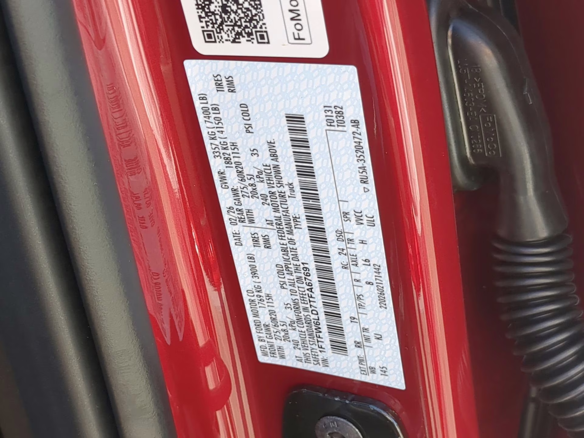 2026 Ruby Red Metallic Tinted Clearcoat Ford F-150 King Ranch Crew Cab Pickup 4X4 Truck