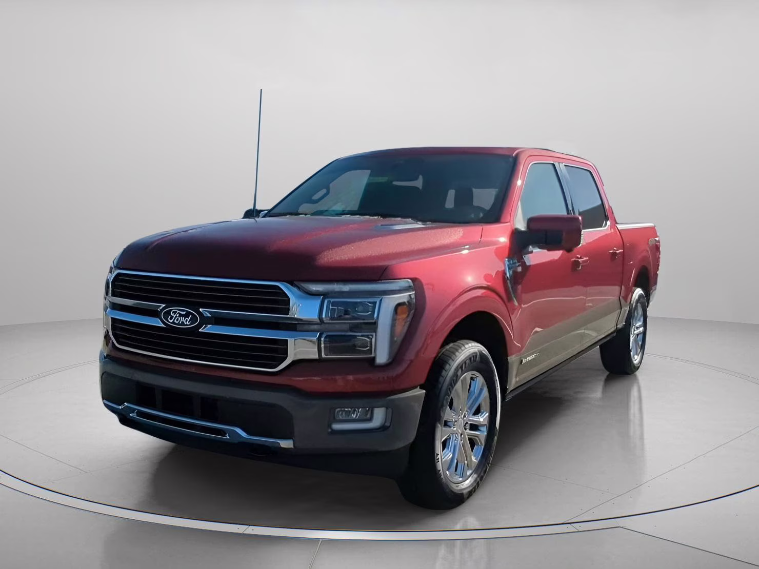 2026 Ruby Red Metallic Tinted Clearcoat Ford F-150 King Ranch Crew Cab Pickup 4X4 Truck