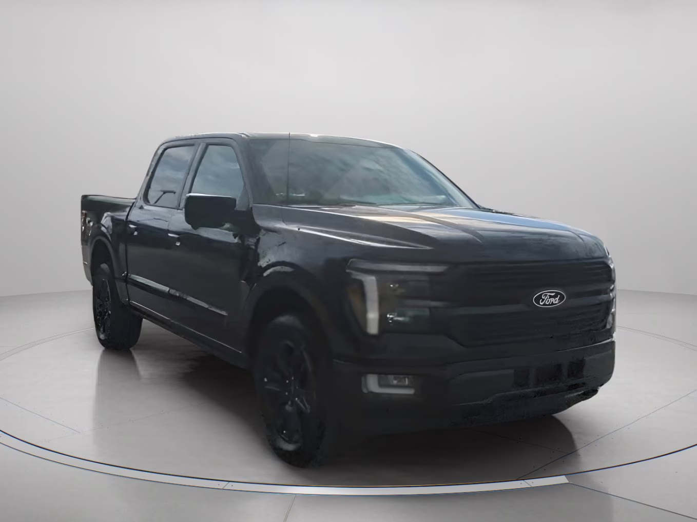 2025 Agate Black Metallic Ford F-150 Platinum Crew Cab Pickup 4X4 Truck