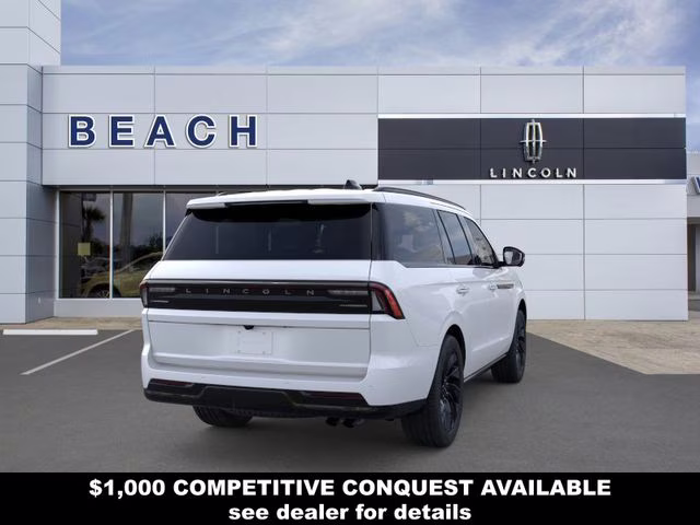 2025 Pristine White Metallic Tri-Coat Lincoln Navigator Reserve 4X4 SUV