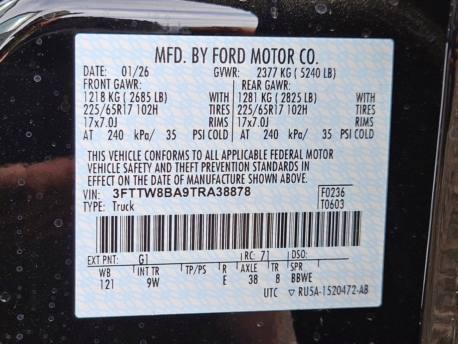 2026 Shadow Black Ford Maverick XL AWD Truck