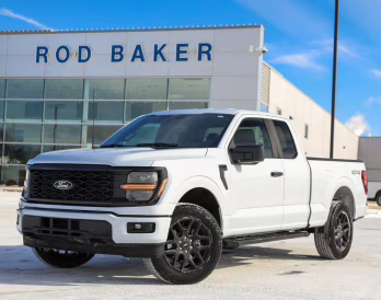2025 SPACE WHITE MET Ford F-150 STX 4X4 Truck
