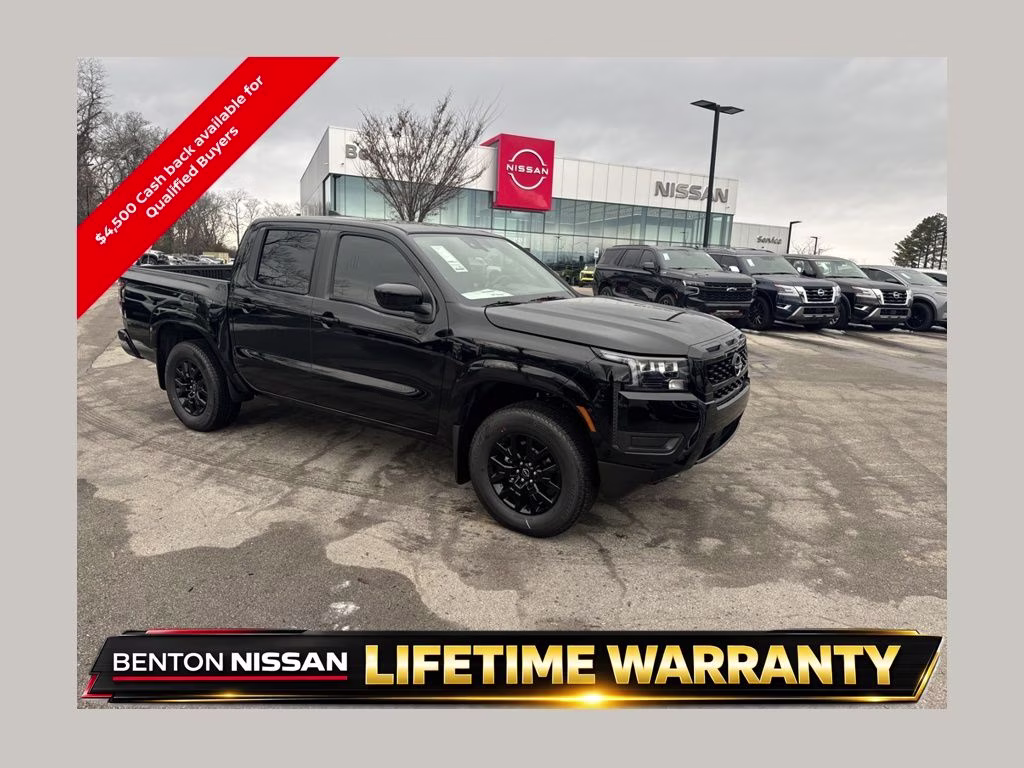 2026 Super Black Nissan Frontier SV 4X4 Truck