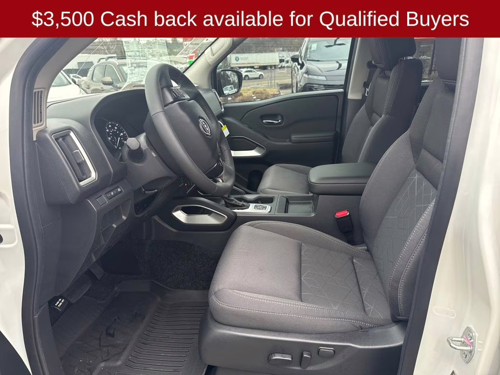 2026 Glacier White Nissan Frontier SV 4X4 Truck