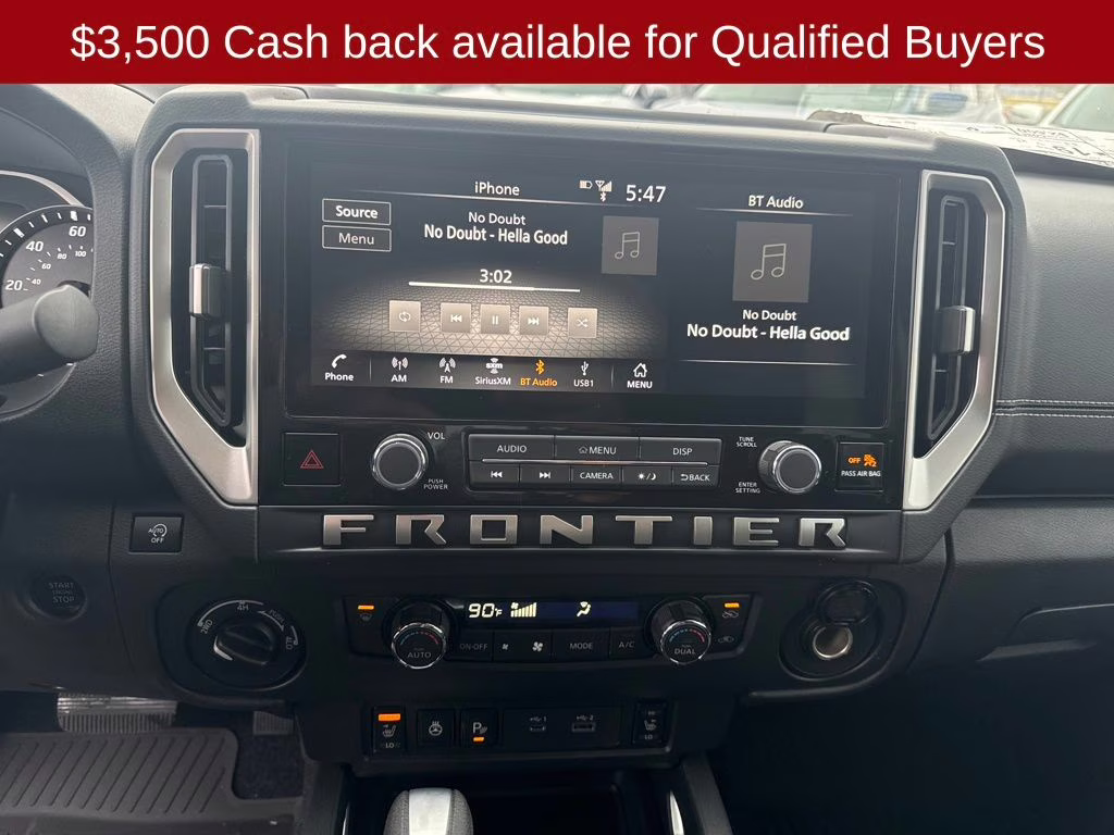 2026 Glacier White Nissan Frontier SV 4X4 Truck